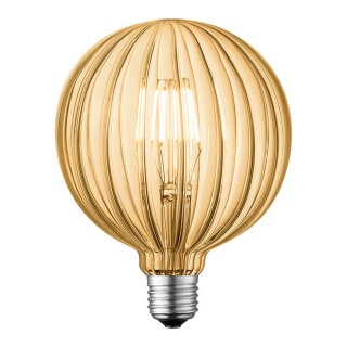LeuchtenDirekt LED Filament G125 Globe 4W E27 Bernstein Gold warmweiß 2700K DIMMBAR