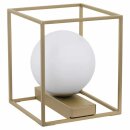 Eglo Tischleuchte Vallaspra Weiß Gold 16,5cm max....