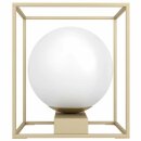 Eglo Tischleuchte Vallaspra Weiß Gold 16,5cm max. 40W E14 mit Schalter