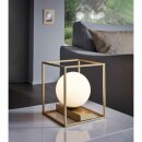 Eglo Tischleuchte Vallaspra Weiß Gold 16,5cm max. 40W E14 mit Schalter