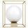 Eglo Tischleuchte Vallaspra Weiß Gold 16,5cm max. 40W E14 mit Schalter