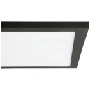 Brilliant LED Aufbaupanel Deckenleuchte Buffi Schwarz 120x30cm 40W 4000lm neutralweiß 4000K