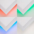 Brilliant LED Deckenleuchte Aufbaupanel Allie weiß 120x30cm 37W 3800lm 2700K-6500K RGB dimmbar Fernbedienung