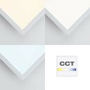 Brilliant LED Deckenleuchte Aufbaupanel Allie weiß 120x30cm 37W 3800lm 2700K-6500K RGB dimmbar Fernbedienung