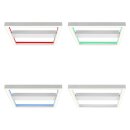 Brilliant LED Deckenleuchte Icarus Weiß 50x50cm 37W 3900lm RGB + CCT Dimmbar mit Fernbedienung