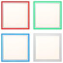 Brilliant LED Smart Deckenleuchte Aufbaupanel Ladoga Weiß 45x45cm 24W 2600lm RGB + CCT Dimmbar Tuya App + Fernbedienung