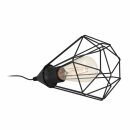 Eglo Tischleuchte Tarbes Schwarz Ø17,5cm max. 60W...