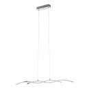 Eglo LED Pendelleuchte Lasana 2 Chrom/Weiß 87cm 19W...