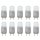 10 x mlight LED Mini Stiftsockellampe 0,8W = 2W G4 12V klar 34lm Neutralweiß 4500K