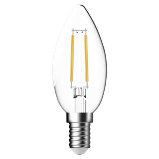 Energetic LED Filament Kerze 2,1W = 25W E14 klar 250lm warmweiß 2700K