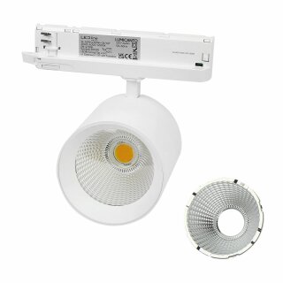 LED line Prime LED 3-Phasen Stromschienenstrahler Lumicanto Weiß 6-20W 2000lm CCT 3000K/4000K/6000K 36°/60°