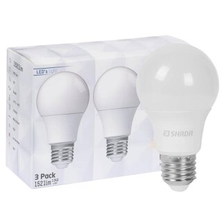 3 x LED´s Light LED A60 Birnen 13W = 100W E27 Opal matt 1521lm warmweiß 2700K
