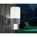 Globo LED Außenleuchte Wandlampe Nexa Grau 22,5cm IP44 12,2W 1050lm warmweiß 3000K