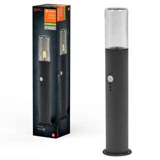 Ledvance Außenlampe Sockelleuchte Endura Classic Figo Dunkelgrau 49cm IP44 max. 20W E27 Bewegungsmelder