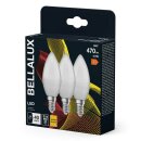 3 x Bellalux LED Kerzen 4,9W = 40W E14 matt 470lm warmweiß 2700K