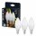 3 x Bellalux LED Kerzen 4,9W = 40W E14 matt 470lm warmweiß 2700K