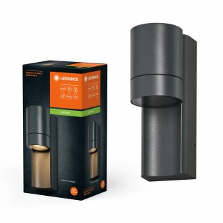 Ledvance Außenleuchte Wandlampe Endura Classic Isidor Wall dunkelgrau IP65 max. 35W GU10 down