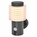 Ledvance LED Außenleuchte Wandlampe Endura Style Rondo Dunkelgrau IP44 9,5W 1000lm warmweiß 3000K Sensor