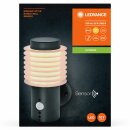 Ledvance LED Außenleuchte Wandlampe Endura Style Rondo Dunkelgrau IP44 9,5W 1000lm warmweiß 3000K Sensor