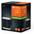 Ledvance LED Außenleuchte Wandlampe Endura Style Dallas Dunkelgrau IP44 9W 1000lm warmweiß 3000K Up&Down