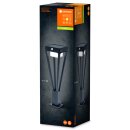 Ledvance LED Außenleuchte Sockellampe Poller Endura Style Solar Bouquet schwarz IP44 6W 550lm warmweiß Bewegungsmelder