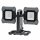 Ledvance LED Baustrahler Fluter Worklight Value Schwarz/Grau IP65 2 x 30W 6600lm Tageslicht 6500K kaltweiß