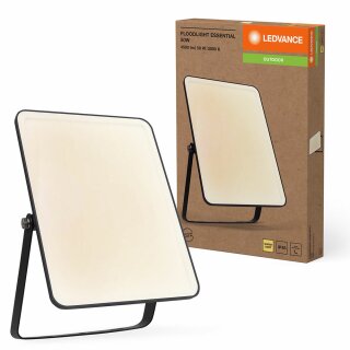 Ledvance LED Fluter Floodlight Essential Schwarz IP65 50W 4250lm 3000K warmweiß