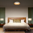 Ledvance LED Deckenleuchte Orbis Alva Weiß/Holz rund Ø50,5cm 36W 4700lm warmweiß 3000K 3-Stufen Click-Dimmbar