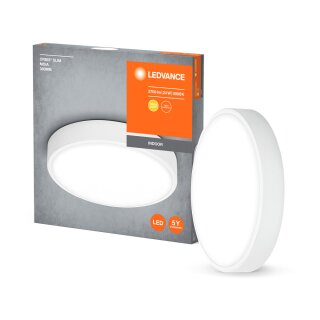 Ledvance LED Deckenleuchte Orbis Slim Moia weiß Ø38cm 24W 2600lm warmweiß 3000K