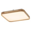 Ledvance LED Deckenleuchte ORBIS Alicia 39,5x39,5cm 24W 2700lm Holz warmweiß 3000K DIMMBAR