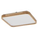 Ledvance LED Deckenleuchte ORBIS Alicia 39,5x39,5cm 24W 2700lm Holz warmweiß 3000K DIMMBAR