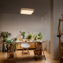 Ledvance LED Deckenleuchte ORBIS Alicia 39,5x39,5cm 24W 2700lm Holz warmweiß 3000K DIMMBAR