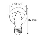 Paulmann LED Filament G60 mini Globe 7W = 60W E27 gold...