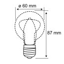 Paulmann LED Filament G60 Globe mini 7W = 60W E27 opal 780lm warmweiß 2700K