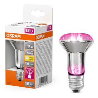 Osram LED Star Grow R63 Glas Reflektor 7,5W = 15W E27 klar 140lm Pflanzenlampe