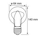 Paulmann LED Filament ST64 Edison 7W = 60W E27 opal 806lm warmweiß 2700K DIMMBAR