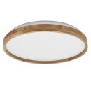 Ledvance LED Wandlampe Deckenleuchte Orbis Alison Holz Ø50cm 36W 2600lm warmweiß 3000K Click Dimmbar