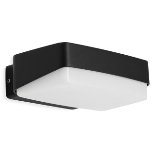 Telefunken LED Außenleuchte Wandlampe Mainz Schwarz IP44 14W 1500lm Neutralweiß 4000K