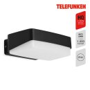 Telefunken LED Außenleuchte Wandlampe Mainz Schwarz IP44 14W 1500lm Neutralweiß 4000K