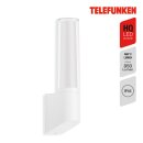 Telefunken LED Außenleuchte Wandlampe Bristol Weiß IP44 8W 850lm Neutralweiß 4000K