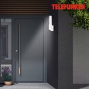 Telefunken LED Außenleuchte Wandlampe Bristol Weiß IP44 8W 850lm Neutralweiß 4000K
