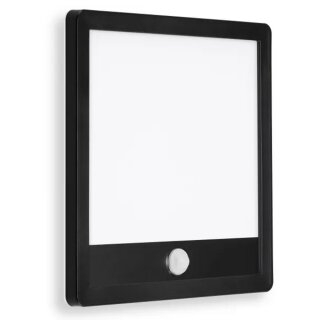 Telefunken LED Außenleuchte Wandlampe Genua Schwarz IP44 15W 2000lm Neutralweiß 4000K Backlight Bewegungsmelder