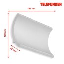 Telefunken LED Außenleuchte Wandlampe Genf Silber IP44 2 x 6W 1200lm Neutralweiß 4000K Up&Down