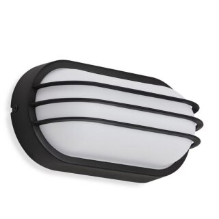 Telefunken LED Außenleuchte Wandlampe schwarz IP44 12W 1200lm Neutralweiß 4000K