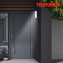 Telefunken LED Außenleuchte Wandlampe Bristol Schwarz IP44 8W 850lm Neutralweiß 4000K