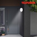 Telefunken LED Außenleuchte Wandlampe Prag Weiß IP44 8W 800lm Neutralweiß 4000K