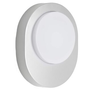Telefunken LED Außenleuchte Wandlampe Prag Silber IP44 8W 800lm Neutralweiß 4000K