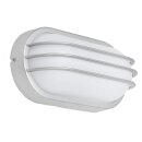 Telefunken LED Außenleuchte Wandlampe Palma Silber IP44 12W 1200lm Neutralweiß 4000K