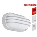 Telefunken LED Außenleuchte Wandlampe Palma Silber IP44 12W 1200lm Neutralweiß 4000K