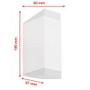 Telefunken LED Außenleuchte Wandlampe Posen Weiß 2x 5W GU10 800lm Neutralweiß 4000K Up&Down